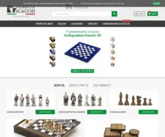 Venditascacchi.it(Scacchiere e chess set completi artigianali fatti a mano in Italia) Screenshot