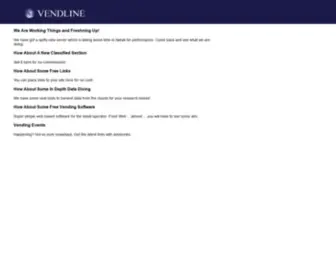 Vendline.com(Vending machines) Screenshot