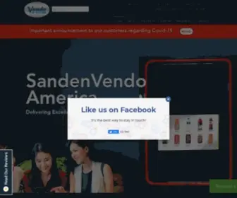Vendoco.com(SandenVendo America) Screenshot