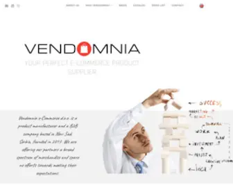 Vendomnia.rs(Product manufacturer and b2b company) Screenshot