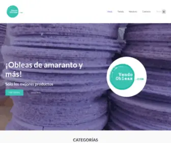 Vendoobleas.com(Obleas de amaranto) Screenshot