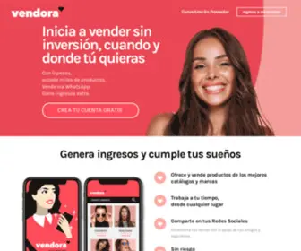 Vendora.com.mx(Inicia tu negocio sin inversion desde tu celular) Screenshot