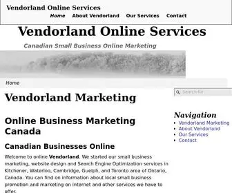 Vendorland.ca(Vendorland Online Services) Screenshot