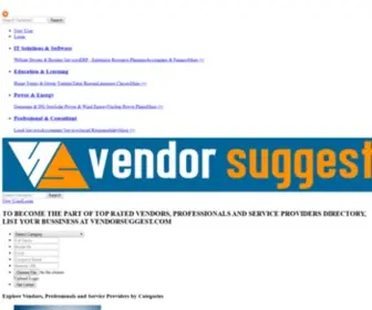 Vendorsuggest.com(Vendor Directory) Screenshot