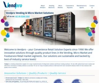 Vendpro.com.au(Vendpro Vending & Micro Market Solutions) Screenshot