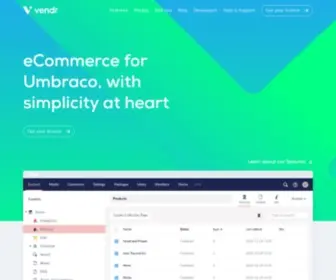 Vendr.net(ECommerce for Umbraco v8) Screenshot