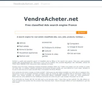 Vendreacheter.net(Vendre ou acheter Moteur de recherche de petites annonces gratuites) Screenshot