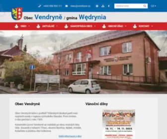 Vendryne.cz(Obec Vedryn) Screenshot