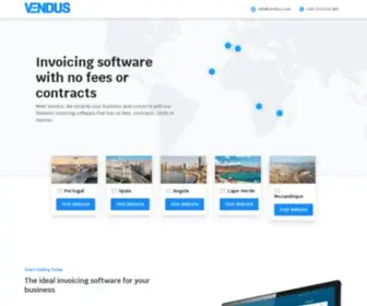 Vendus.com(Cloud Invoicing Software for Retailers) Screenshot