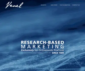 Venel.com(The Leader in Orthopaedic Marketing) Screenshot