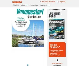 Venemestari.fi(Venemestari-lehti keskittyy käytännön veneilyyn sennautintoa unohtamatta) Screenshot