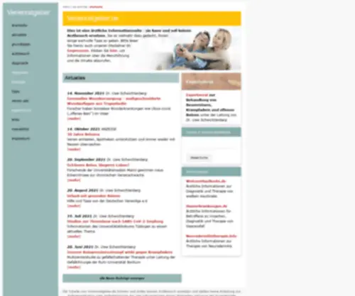Venenratgeber.de(Startseite) Screenshot