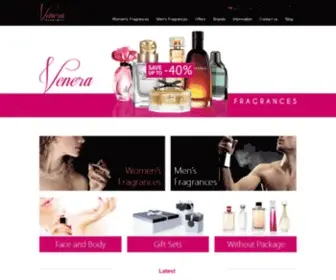 Venerafragrances.com(Venera Cosmetics Online shop for authentic branded fragrances) Screenshot