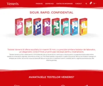 Veneris.ro(Testele Veneris contin o gama de teste rapide pentru diagnostic infectii genitale) Screenshot