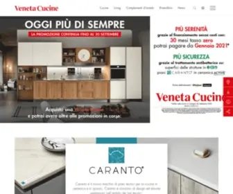 Venetacucine.com(Cucine e living firmati Veneta Cucine per l'arredamento della zona giorno) Screenshot