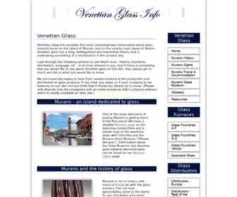 Venetian-Glass.info(Venetian Glass Info) Screenshot