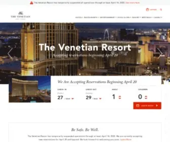 Venetian.com(Our standard suite) Screenshot