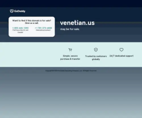 Venetian.us(Forsale Lander) Screenshot