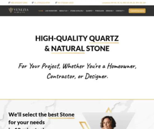 Veneziastoneusa.com(Venezia Stone USA Inc) Screenshot