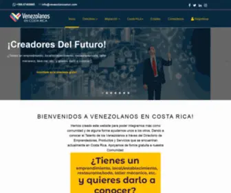 Venezolanosencr.com(Venezolanos en Costa Rica) Screenshot