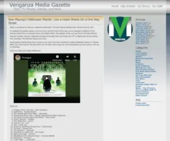 Venganzamedia.com(Venganza Media Gazette) Screenshot