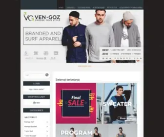 Vengoz.com(Www.vengoz.id online store) Screenshot