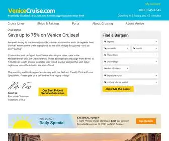 Venicecruise.com(Venice Cruises) Screenshot