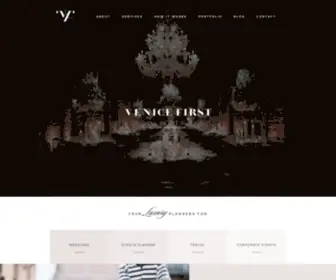 Venicefirst.com(Luxury Wedding Planner Venice) Screenshot