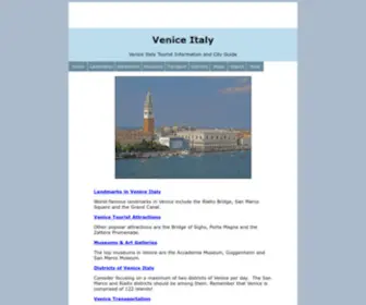 Veniceitaly.ca(Venice Italy Tourist Information and City Guide) Screenshot