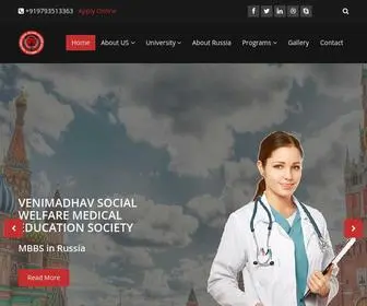 Venimadhaveducationsociety.com(VENIMADHAV SOCIAL WELFARE MEDICAL EDUCATION SOCIETY) Screenshot