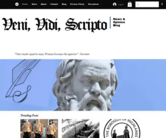 Venividiscripto.com(Veni Vidi Scripto) Screenshot