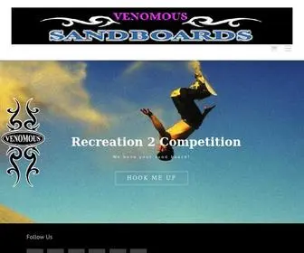 Venomousboards.com(Sandboards and Sand Sleds) Screenshot