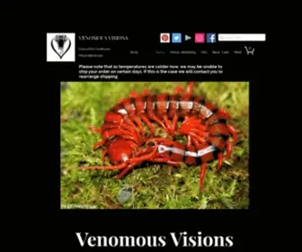 Venomousvisions.co.uk(Venomous Visions) Screenshot