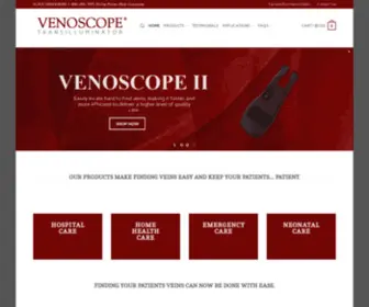 Venoscope.com(Clinical Vein Finder Light & Neonatal Transilluminators by Venoscope) Screenshot