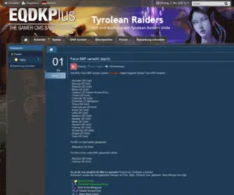 Venoxis-Alliance.de(EQdkp Plus Wartungsbereich) Screenshot