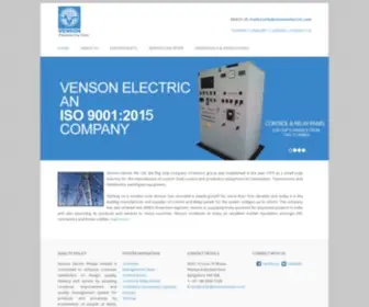 Vensonelectric.com(Empowering Lives…) Screenshot