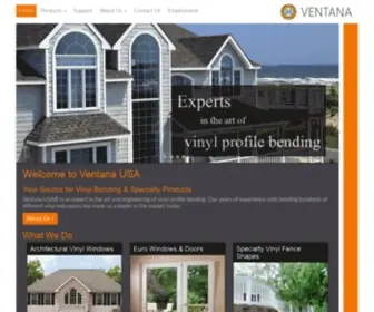 Ventana-Usa.com(Your Source for Vinyl Bending & Specialty Products Ventana USA®) Screenshot