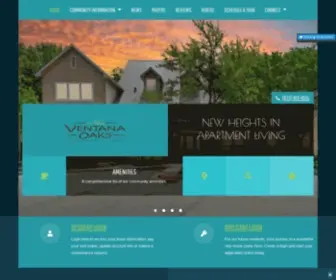 Ventanaoaks.com(Ventana Oaks Luxury Apartment Homes) Screenshot