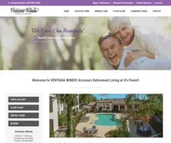Ventanawinds.com(Ventana Winds Retirement Community) Screenshot