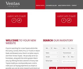 Ventastoyota.com(Call or Visit Us to Learn More. Family Owned And Operated. Models) Screenshot