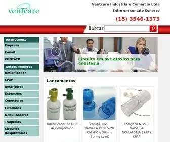 Ventcare.com.br(Produtos Hospitalares) Screenshot