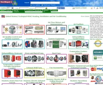 Ventdepot.com(Ecological HVAC Solutions) Screenshot