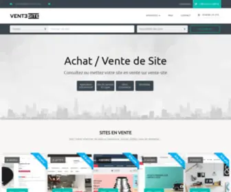 Vente-Site.com(Vente-site site d'annonces pour acheter vendre un site e-commerce, média) Screenshot