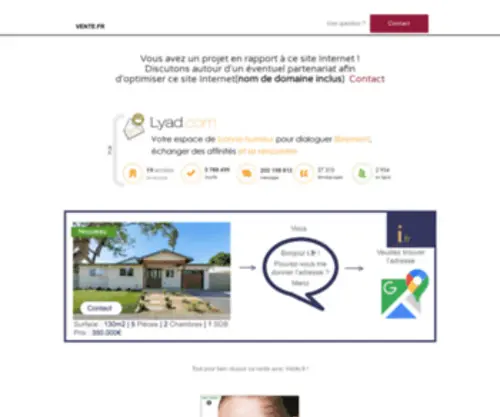 Vente.fr(Immobilier, maison, appartement, immeuble, terrain) Screenshot