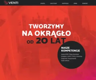 Venti.pl(VENTI Agencja interaktywna / Software house. Profesjonalne tworzenie stron WWW) Screenshot