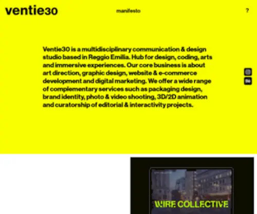 Ventie30.it(Digital Design Studio) Screenshot