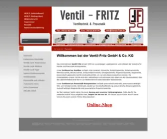 Ventil-Fritz.de(Ventile, Ventiltechnik, Pneumatik und Zubehör) Screenshot