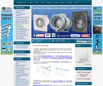 Ventilator-Ventilatory.cz(Prodej a montáž ventilátorů) Screenshot