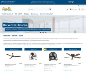 Ventilator.de(Ventilator vom Profi kaufen) Screenshot