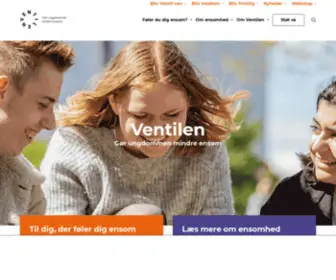 Ventilen.dk(Gør ungdommen mindre ensom) Screenshot